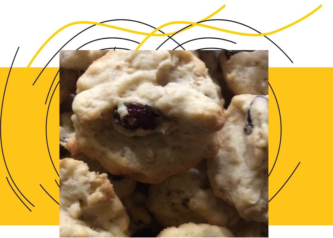 leckere Haferflocken-Cranberry-Cookies