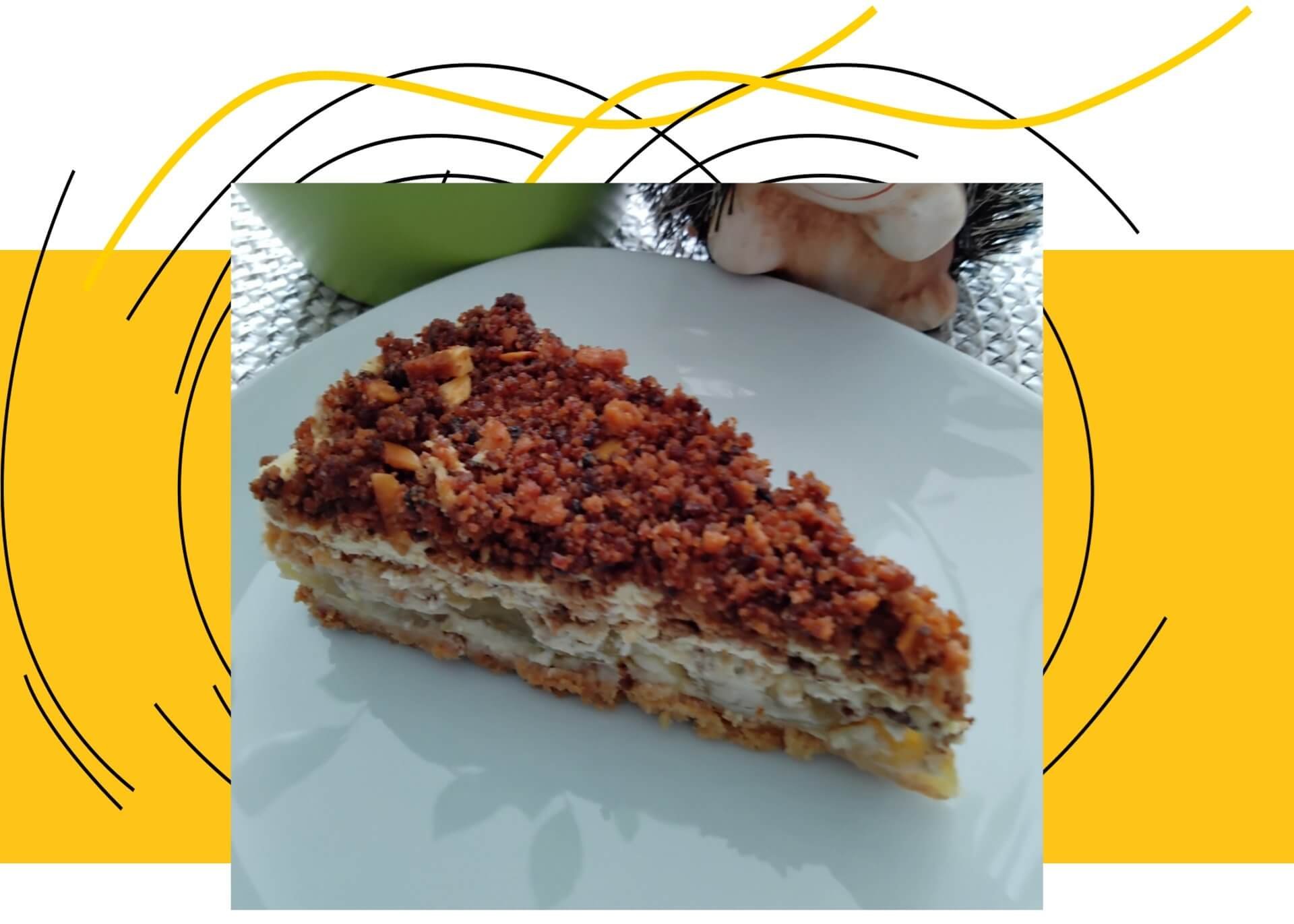 Stachelbeer Krokant Torte